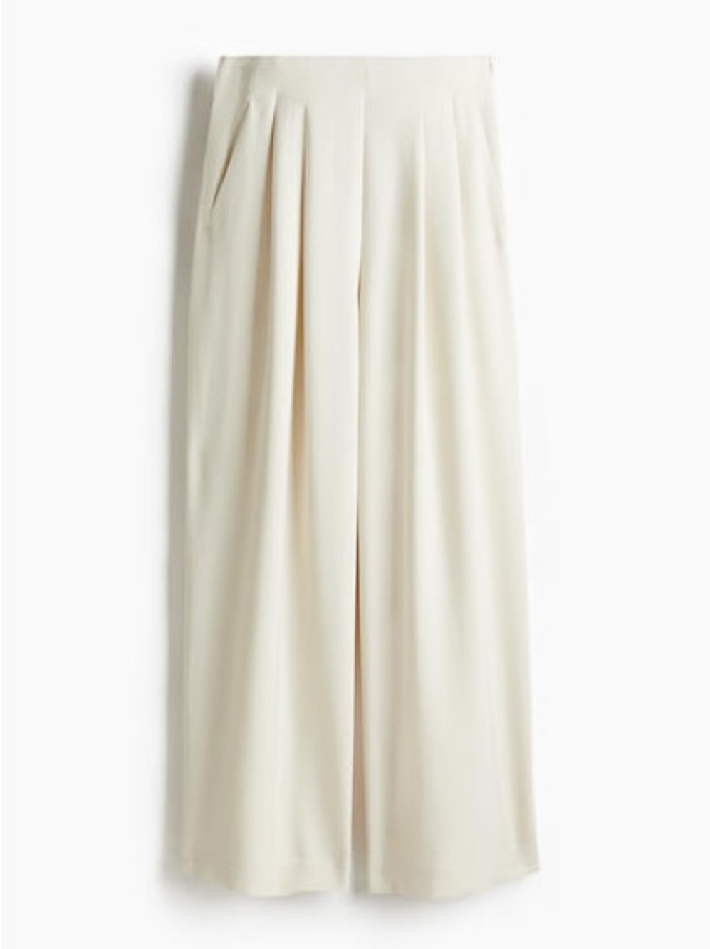 H&M Wide-Leg Cream Palazzo Pants - US 6